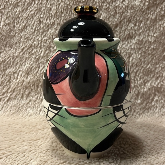 SWAK Lynda Corneille Clancy The Cat Signed Teapot - Picture 5 of 16